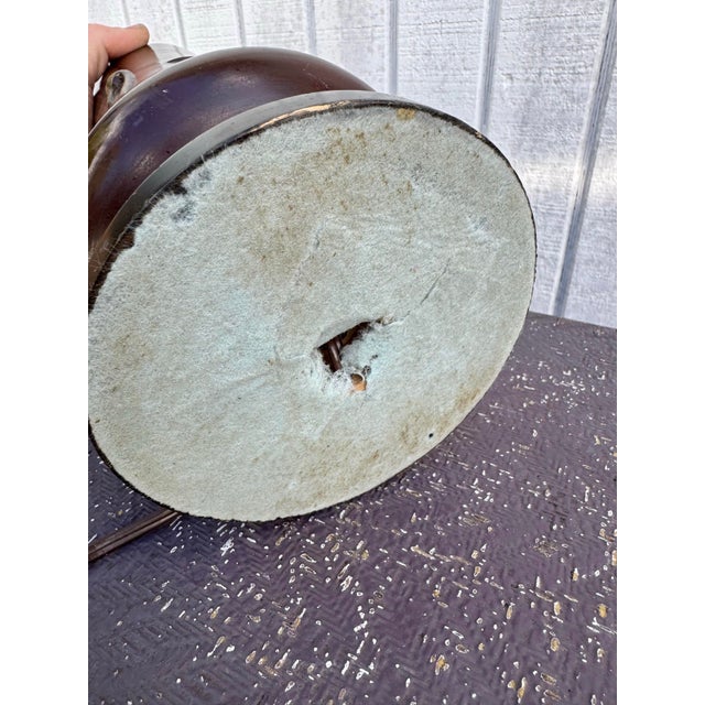 Antique Chinese Flock of Cranes Herons Bronze Lamp For Sale - Image 9 of 9