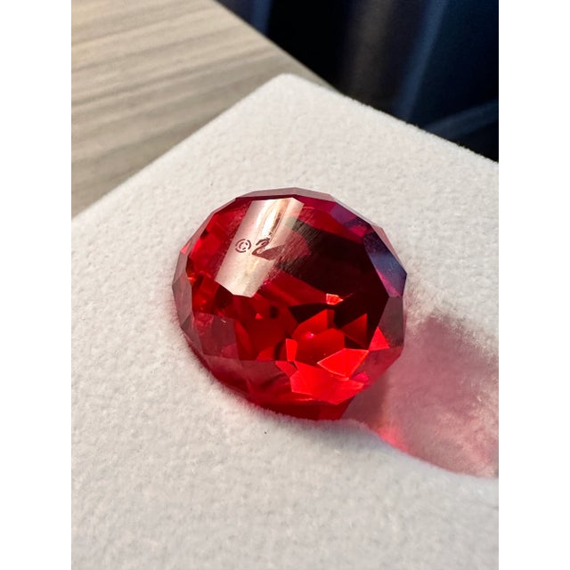 Red Swarovski Rocking Santa Figurine No. 1143323 Retired For Sale - Image 8 of 10