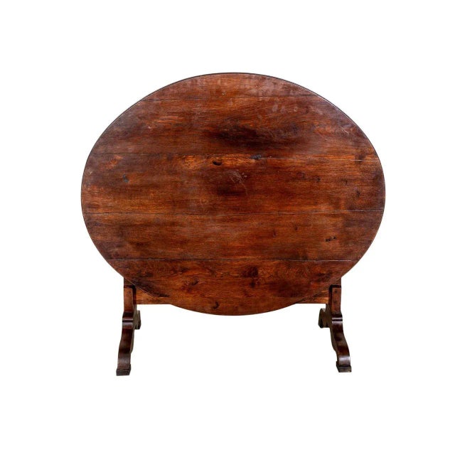French Antique Oak Vendange Table For Sale - Image 3 of 4