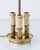 French Empire Brass Three-Light Bouillotte Lamp with Gilt Laurel Tôle Shade For Sale - Image 13 of 18