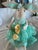 Ballerina Bunny Rabbit Teal Dress Yellow Flowers. 28” For Sale - Image 11 of 12