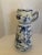 Victorian Vintage Seymour Mann China Blue Porcelain Vase with Handles For Sale - Image 3 of 10