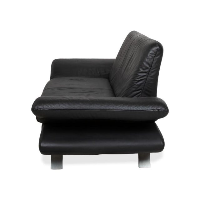 Rossini 2-Seater Sofa in Black Leather from Koinor For Sale - Image 14 of 15
