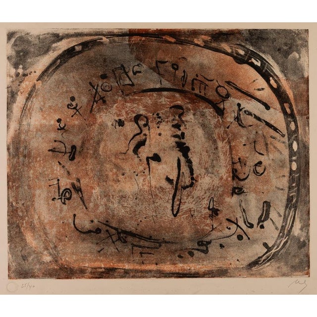 Modern Aramis Ney, Abstract Composition, Lithograph For Sale - Image 3 of 3