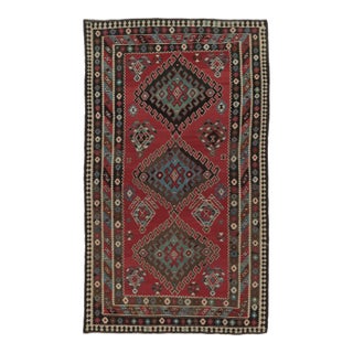 Vintage Persian Kilim, Red With Rich, Intricate Tribal Medallions - Rug & Kilim For Sale