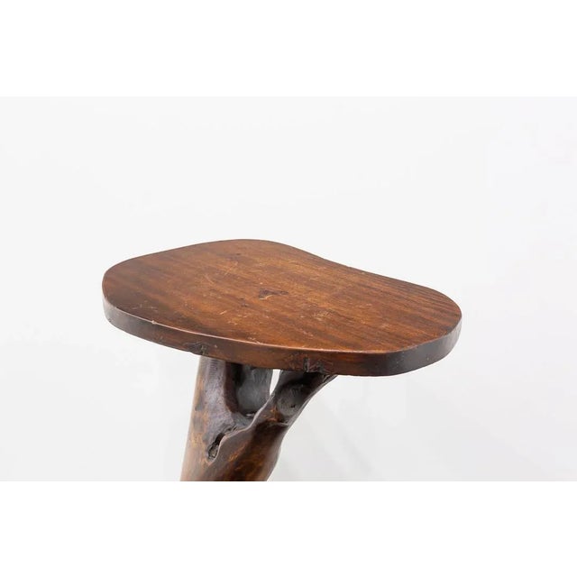 Olive Wood Stand, 1970s For Sale - Image 6 of 8
