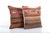 Mid-Century Modern Wool Turkish Kilim Cushion Cover - a Pair For Sale - Image 3 of 5