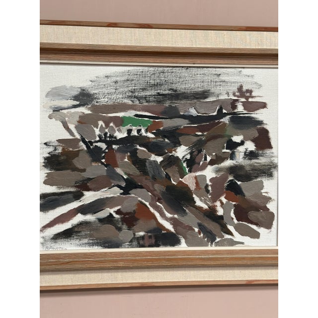 B. Person, Absract, 1950s, Oil Painting on Canvas, Framed For Sale - Image 7 of 18