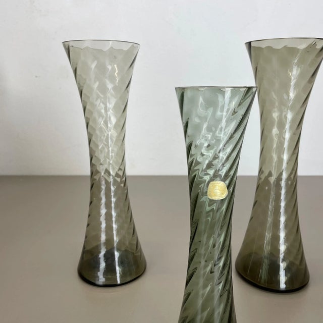 Hand Blown Crystal Glass Vases from Alfred Taube, Germany, 1960s, Set of 4 For Sale - Image 6 of 18