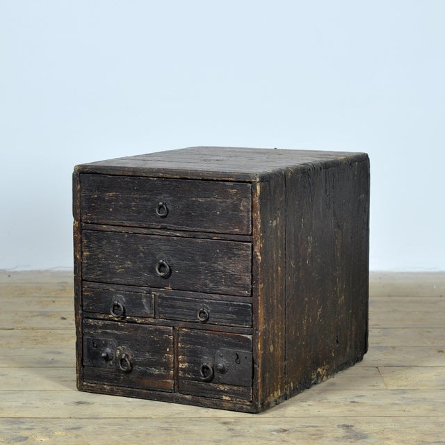 Small Antique Japanese Chest of Drawers, 1900 For Sale - Image 13 of 13