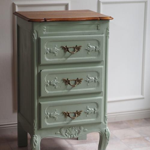 Narrow Louis XV Style Chest of Drawers, 1950s For Sale - Image 12 of 13