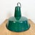 Large Industrial Green Enamel Factory Pendant Lamp, 1960s For Sale - Image 9 of 17
