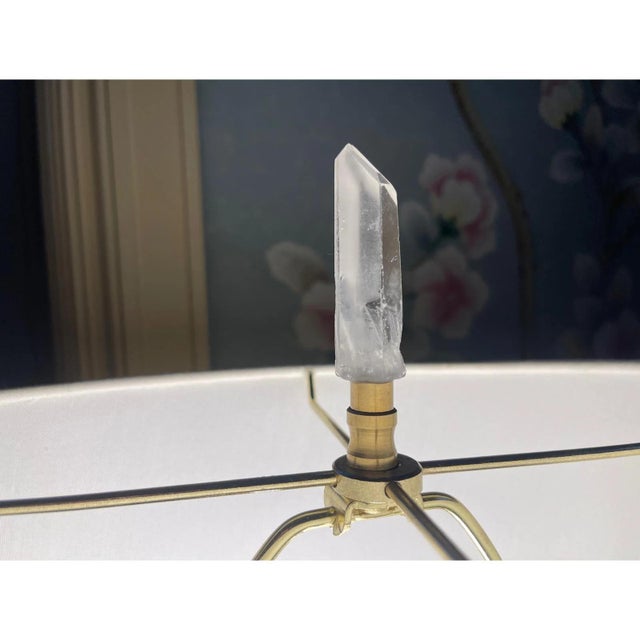 Encircled Quartz Crystal Star Lamp by John Richard For Sale - Image 4 of 7