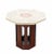 Mid-Century Modern Octagon Shape Travertine Top End Tables - a Pair For Sale - Image 4 of 8
