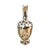A graceful glass pitcher elevated by sterling silver overlay in a grapevine motif, dating to circa 1900. The silhouette —...