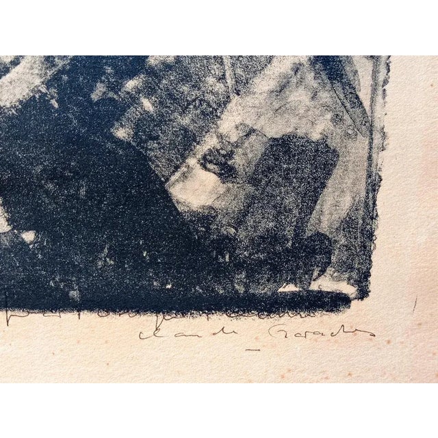 Claude GARACHE - Boy Riding a Bull, Rare Hand signed Lithograph on Arches paper, cca 40-50's Boy Riding a Bull - Beautiful...