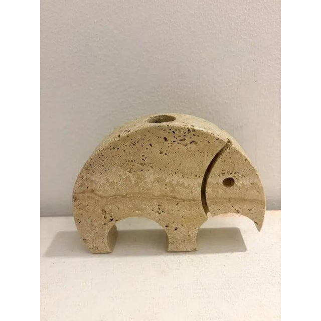 1970s Mid-Century Travertine Figures attributed to Fratelli Mannelli, 1970s, Set of 2 For Sale - Image 5 of 9