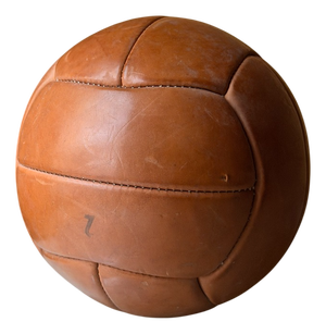 Vintage Leather Medicine Ball, 1920