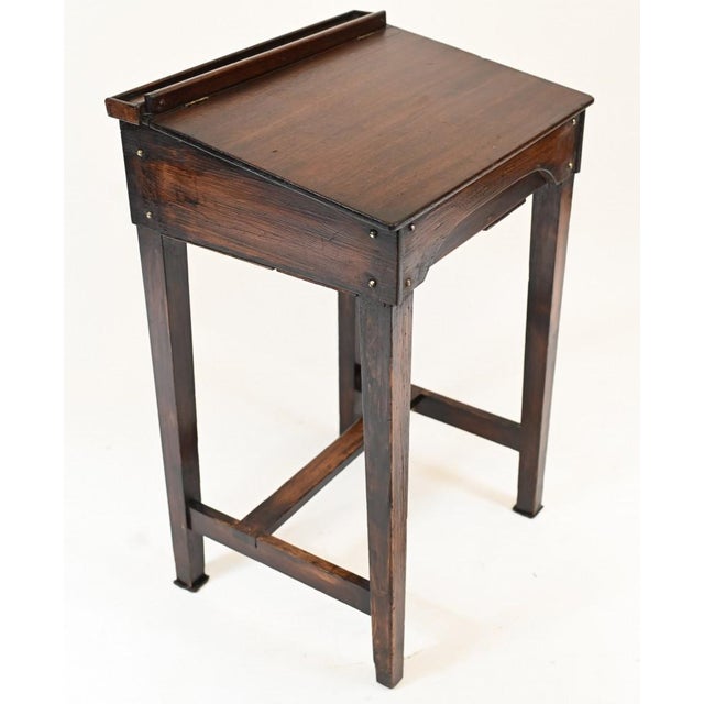 Cute antique Victorian school desk. Great for a child's bedroom. Circa 1890 and hand crafted from mahogany. Offered in...