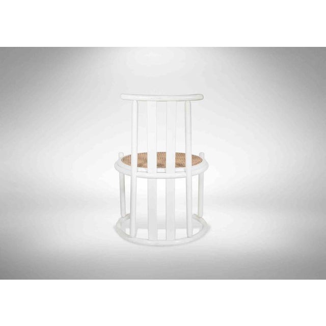 Chairs in Lacquered Wood in the style of Baumann, Italy, 1970s, Set of 6 For Sale - Image 4 of 7