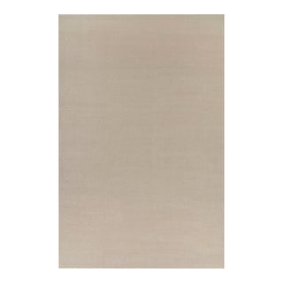 Rug & Kilim’s Oversized Contemporary Textural Solid Rug in Cream and White Tones - 13x20 For Sale