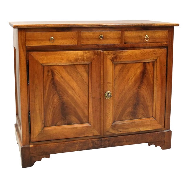 19th-Century Louis Philippe Walnut Sideboard For Sale
