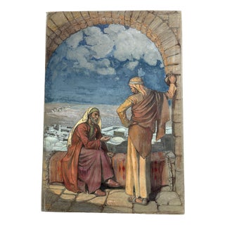 Elsie Anna Wood, Christ, Jericho, 1890s, Paint For Sale