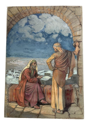 Elsie Anna Wood, Christ, Jericho, 1890s, Paint