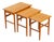 1960s Danish Modern Teak Nesting Tables For Sale
