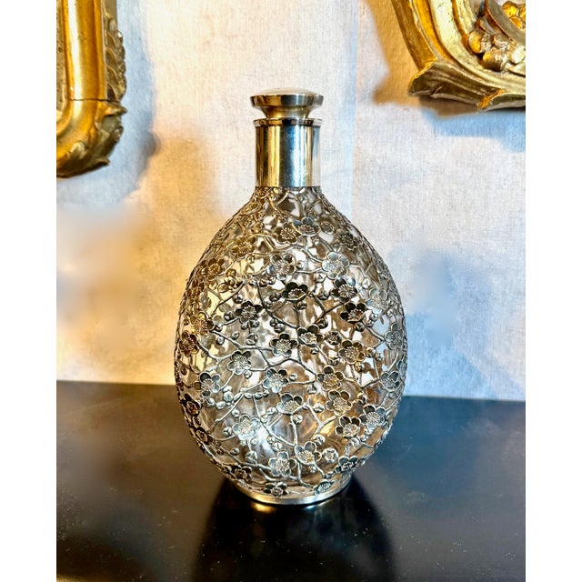 Chinese Export Silver Overlay Decanter For Sale - Image 4 of 9