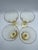 Mid-Century Modern Set of 4 Vintage Yellow Water Glasses For Sale - Image 3 of 9