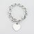 Vintage Tiffany & Co Sterling Silver Cable Link Bracelet With Heart Tag / Charm For Sale - Image 9 of 11