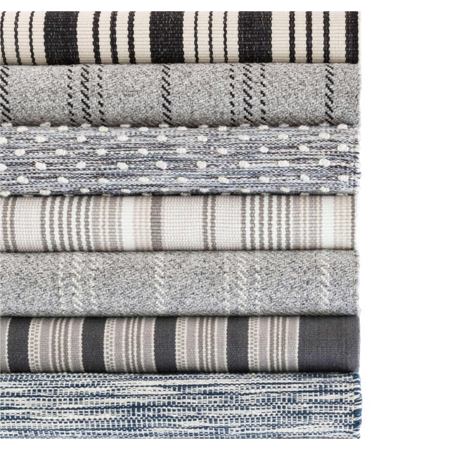 2020s Dash & Albert by Annie Selke Hobnail Blue Indoor/Outdoor Rug, 8' 6" x 11' 6" For Sale - Image 5 of 6