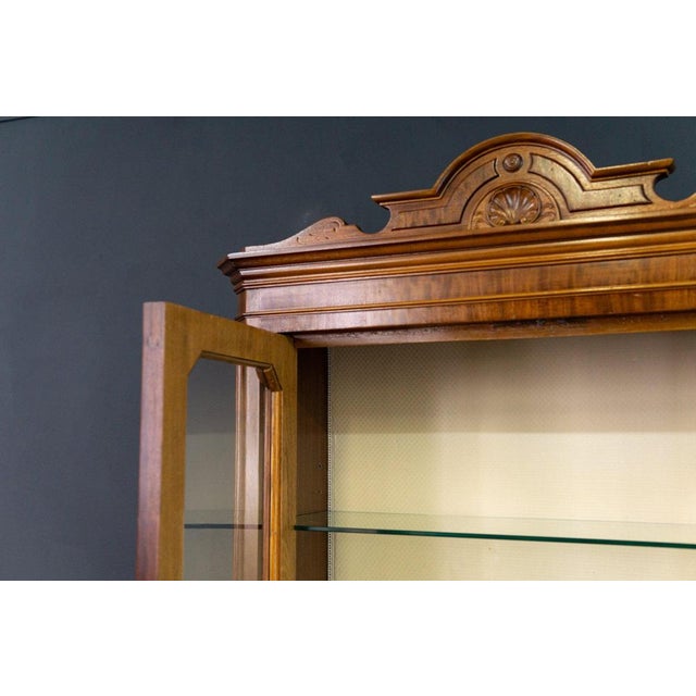 Brown Wilhelminian Walnut Display Bookcase For Sale - Image 8 of 16