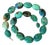 Vintage Arizona Chrysocolla Statement Necklace Believed to Be Native American, Sterling Silver Clasp, Southwestern Jewelry For Sale