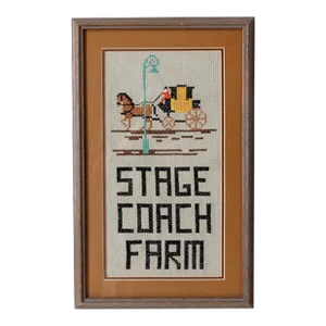 Vintage Framed Cross Stitch