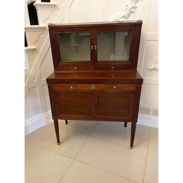 Mid 19th Century Antique French Mahogany Fold Down Desk, 1850 For Sale - Image 5 of 13