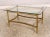 1990s Brass Base Regency Style Coffee Occasional Table For Sale - Image 5 of 10