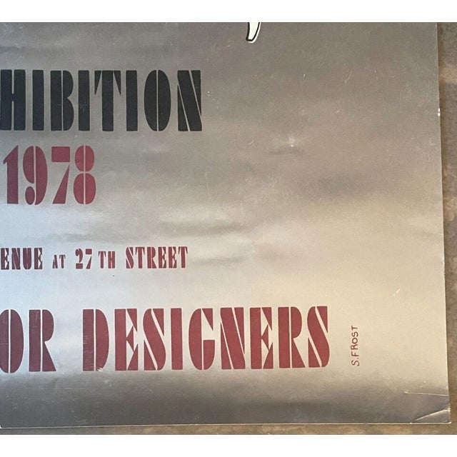 Paper Rare 1978 Radio City Music Hall 'art Deco Interior' Rockettes Exhibition Poster For Sale - Image 7 of 9