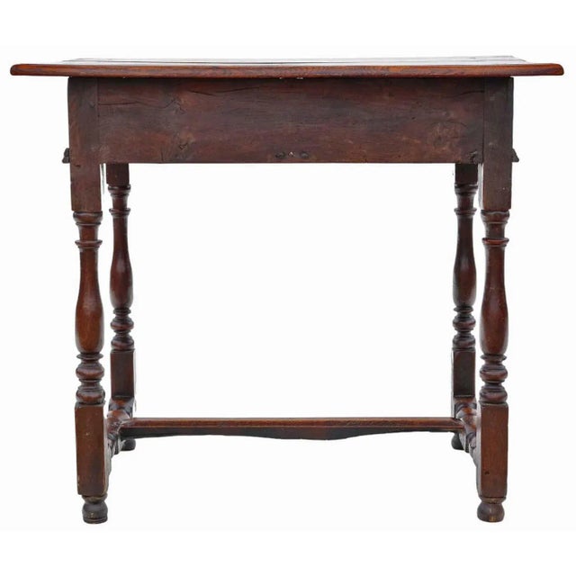 Antique Oak Writing Table For Sale - Image 9 of 11