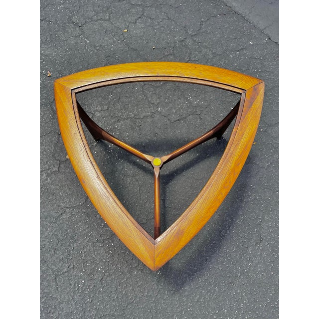 Mid Century Modern Triangle Side Table | Silhouette Series by Lane For Sale In Tampa - Image 6 of 12