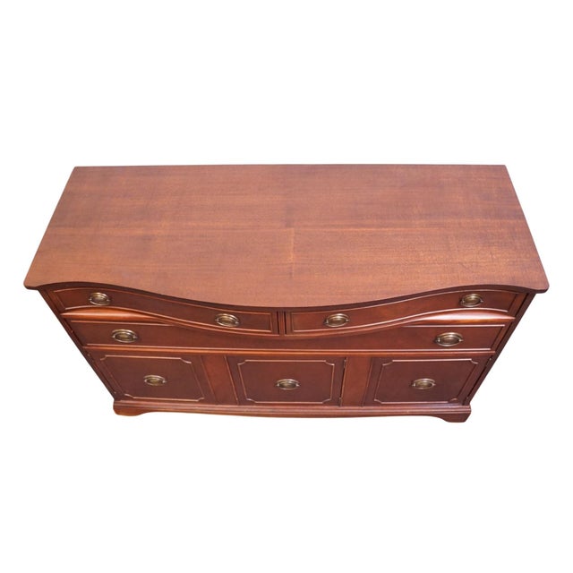 Brickwede Brothers Solid Mahogany Traditional Duncan Phyfe Style 54" Bowfront Buffet 257 For Sale - Image 10 of 14