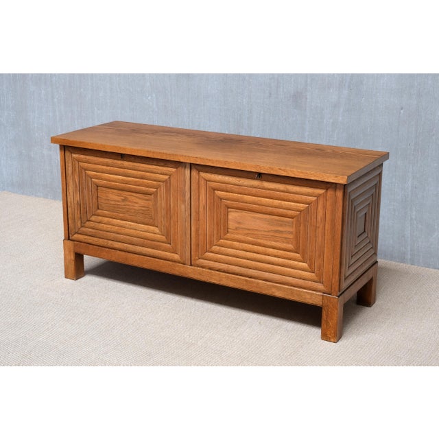 Sideboard in Oak attributed to Oscar Nilsson, Sweden, 1940s For Sale - Image 12 of 12