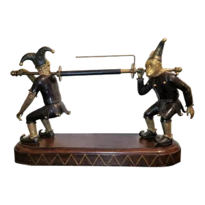 Maitland Smith Gilt Bronze Monkey Paper Towel Holder