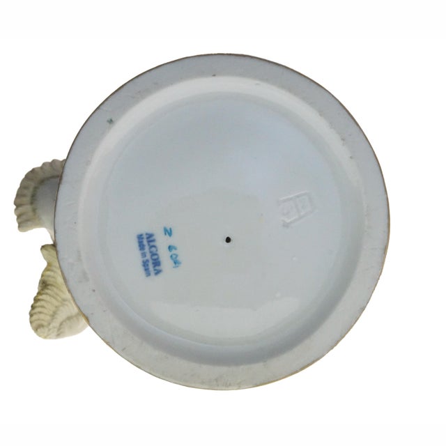 Late 20th Century Vintage Algora Cupid and Swan Porcelain Group Spain For Sale - Image 5 of 8