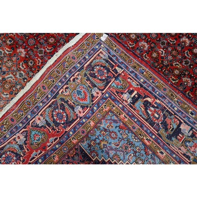 1920s, Antique Persian Bidjar Handmade Rug 7.5' X 10.11' For Sale In New York - Image 6 of 15