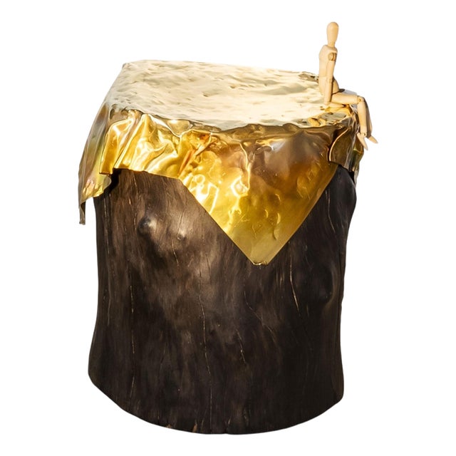 Primitif Functional Sculpture in Elm Wood by Jean-Baptiste Van Den Heede For Sale