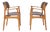 Mid-Century Danish Model 49 Armchairs in Teak by Erik Buch, 1960s, Set of 2 For Sale