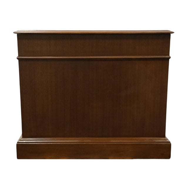 Brown Late 20th Century Rway Furniture of Sheboygan, Wi Solid Mahogany Traditional Style 73" Executive Office Desk For Sale - Image 8 of 12