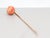 Vintage 10k Gold & Carved Coral Bead Stickpin For Sale - Image 9 of 12